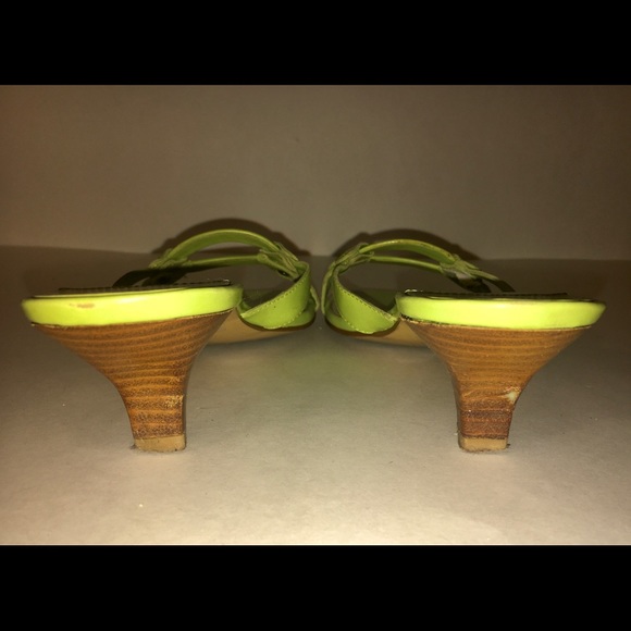 Fresh spring green leather sandals from Bass, US 7M - Picture 5 of 9